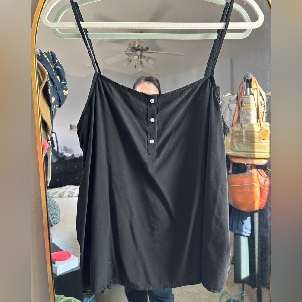 Black Lightweight Tank Top